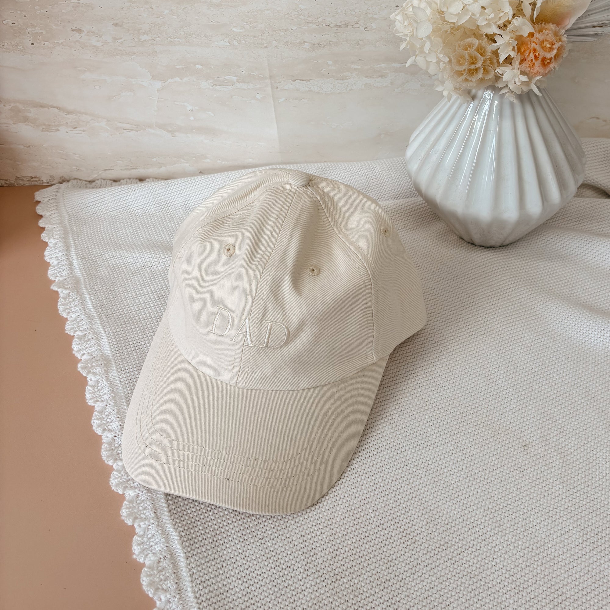 'Dad' Cotton Curve Brim Cap - Sun Glow