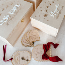 Load image into Gallery viewer, Wooden Personalised Christmas Keepsake Box (PRE ORDER EST. DISPATCH MID-OCTOBER)
