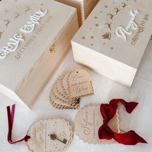 Wooden Personalised Christmas Keepsake Box (PRE ORDER EST. DISPATCH MID-OCTOBER)