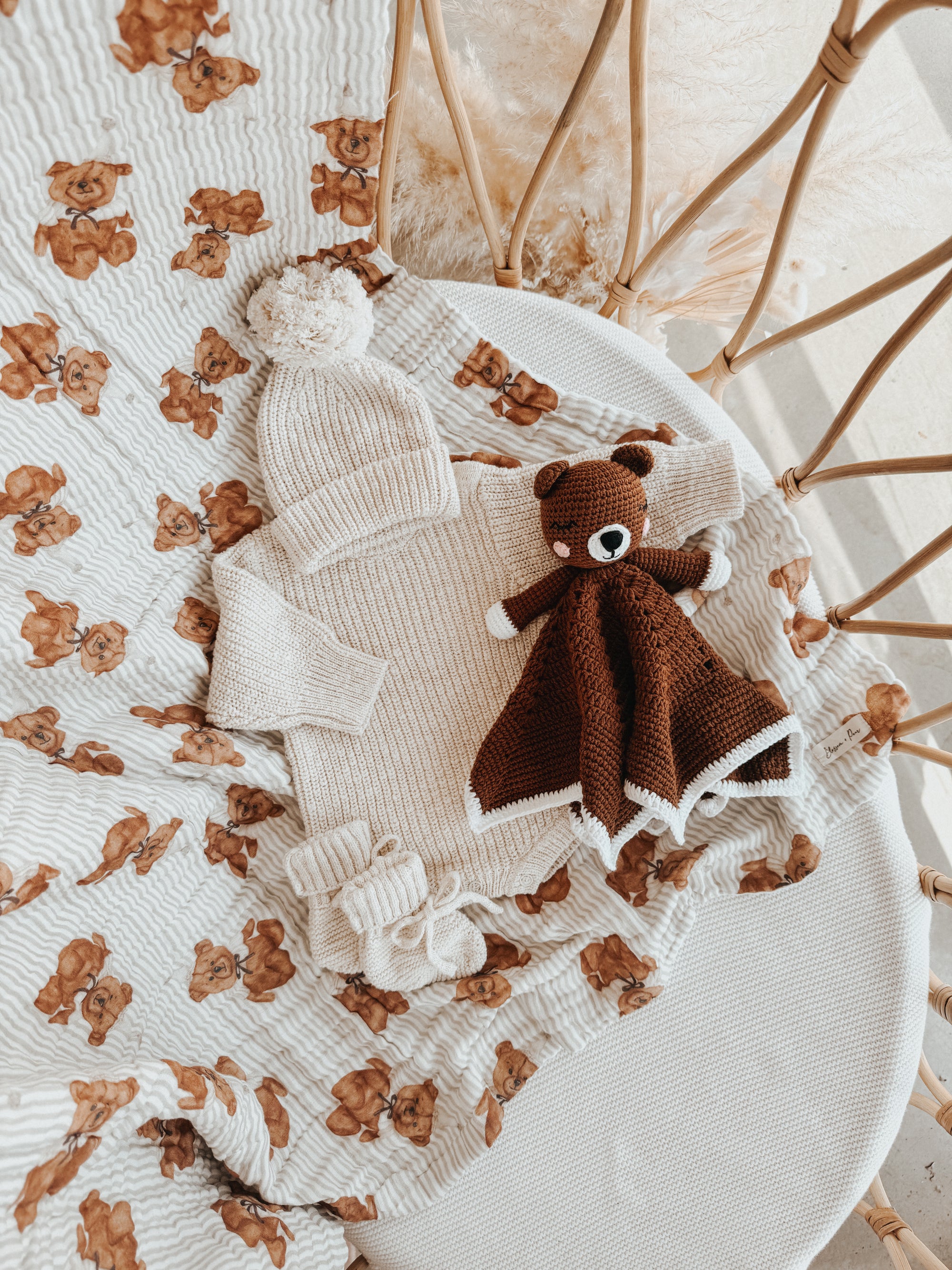 Charlie Bear - Heirloom Crochet Lovey Comforter - PRE ORDER - Est. Dispatch Late July
