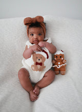 Load image into Gallery viewer, Teddy Bear Singlet Knit Romper