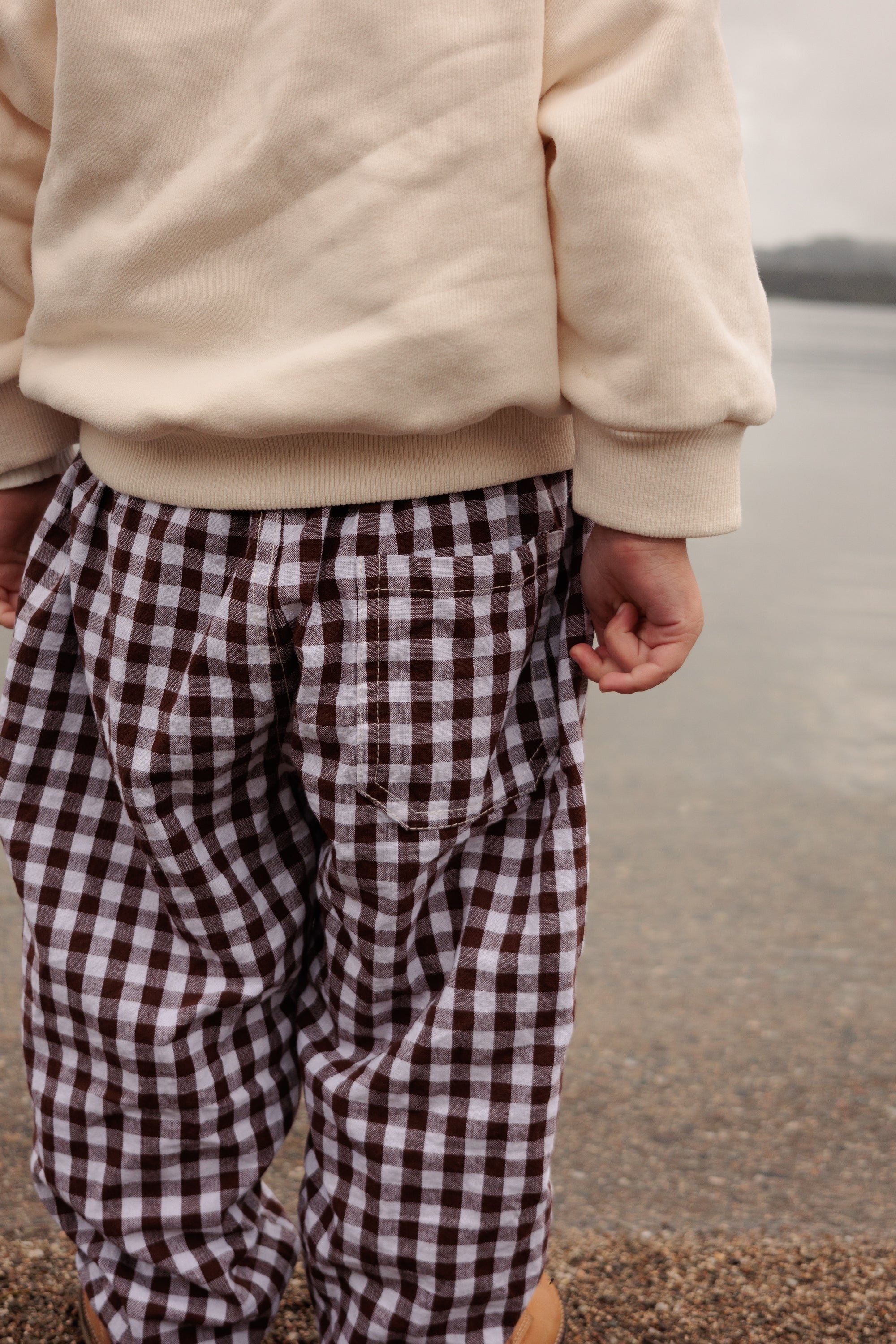 Kids Cocoa Gingham Pants