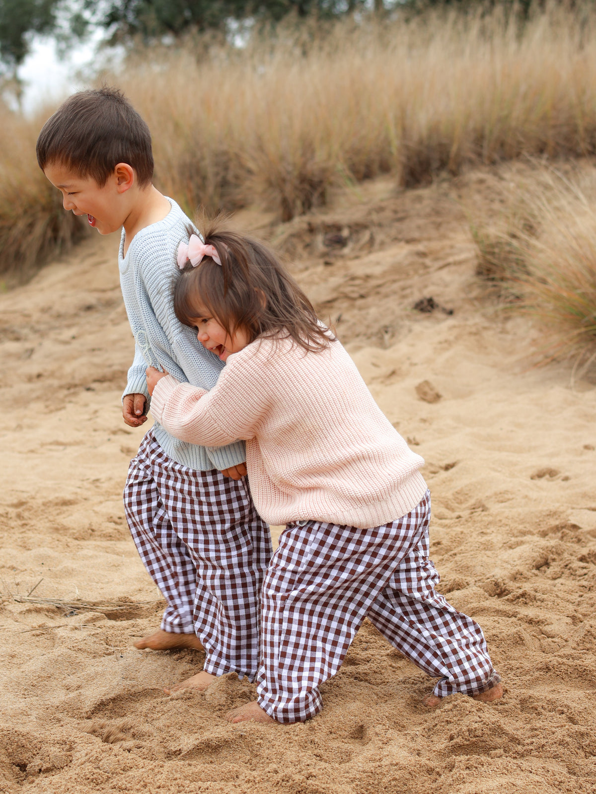 'Big Sister' Mini Knit Sweater - Pink Lemonade