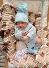 Load image into Gallery viewer, 'Little Brother' Long Sleeve Knit Romper - Powder Blue