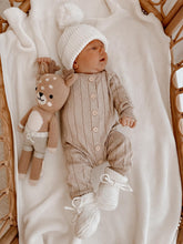 Load image into Gallery viewer, Ribbed Knit Romper - Fawn