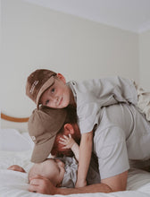 Load image into Gallery viewer, Kid&#39;s &#39;Mini Club&#39; Oversized Tee - Sea Salt