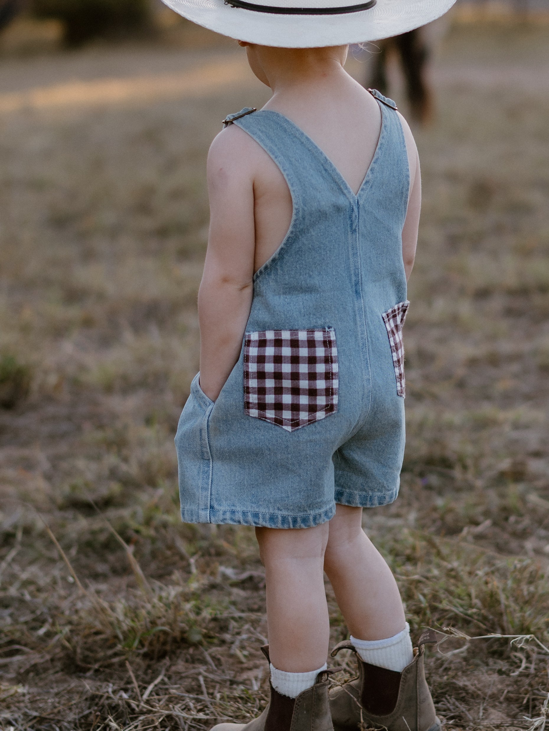 Hold Your Horses Denim Shortalls