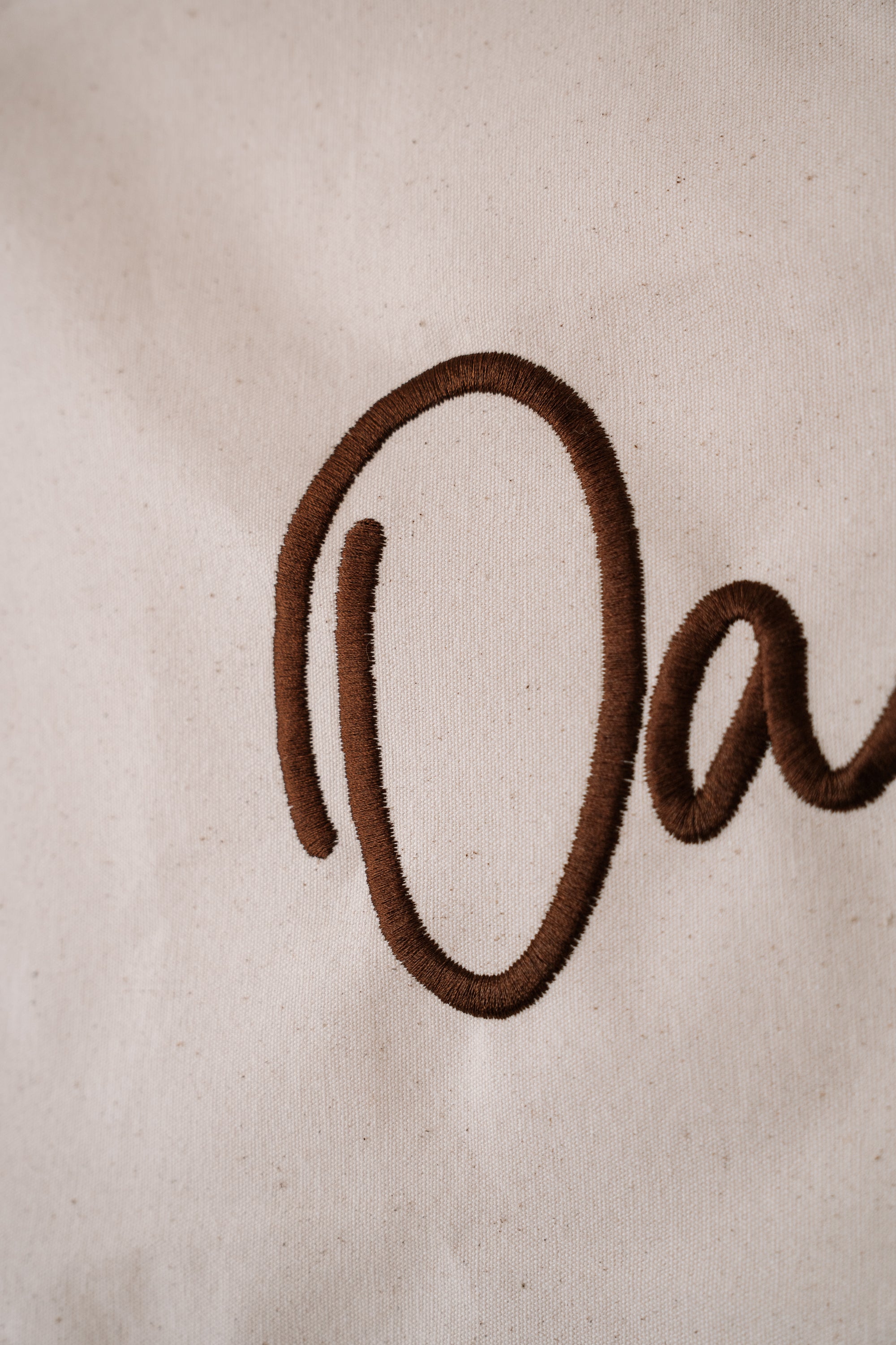 Custom Canvas Name Banner - Embroidered Text