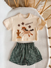 Load image into Gallery viewer, Kids Forest Checker Shorts