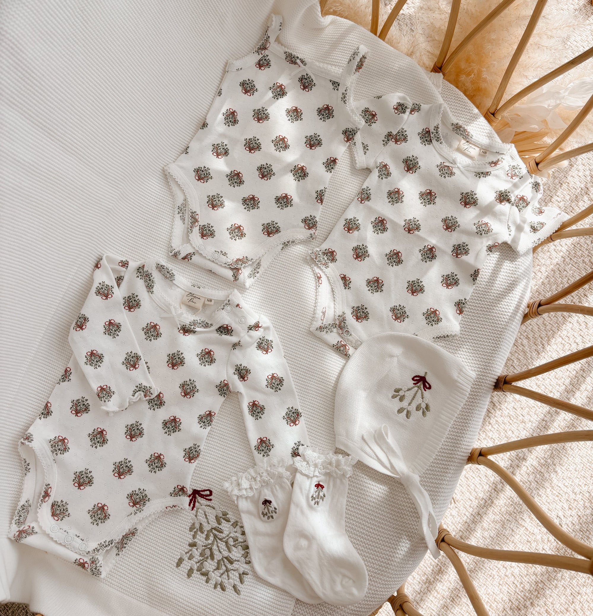Pointelle Long Sleeve Romper
