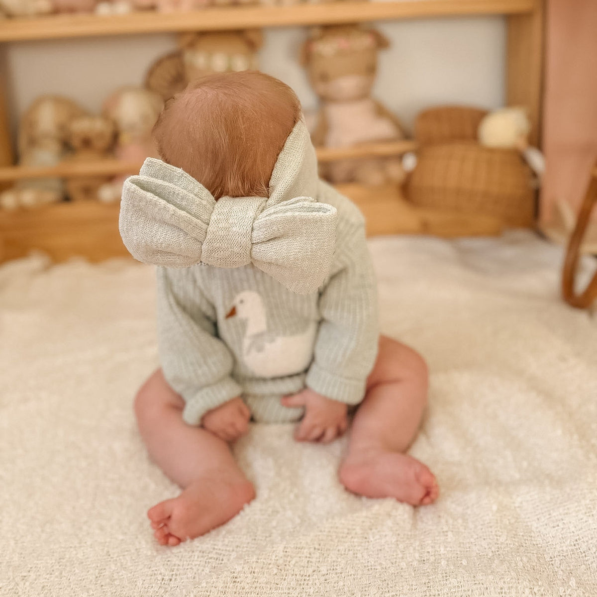 Knit Topknot - Periwinkle