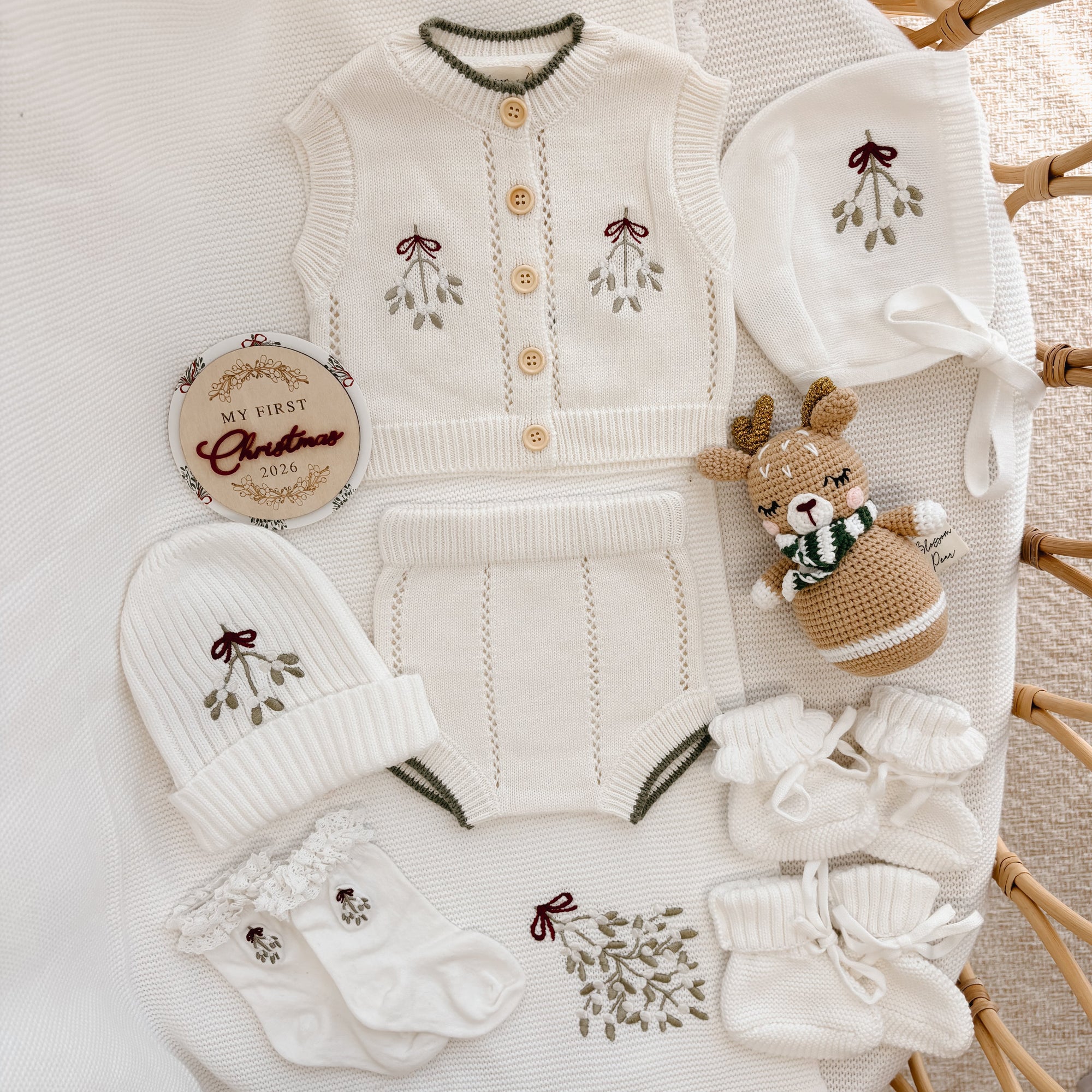 'My First Christmas 2026 ' round plaque