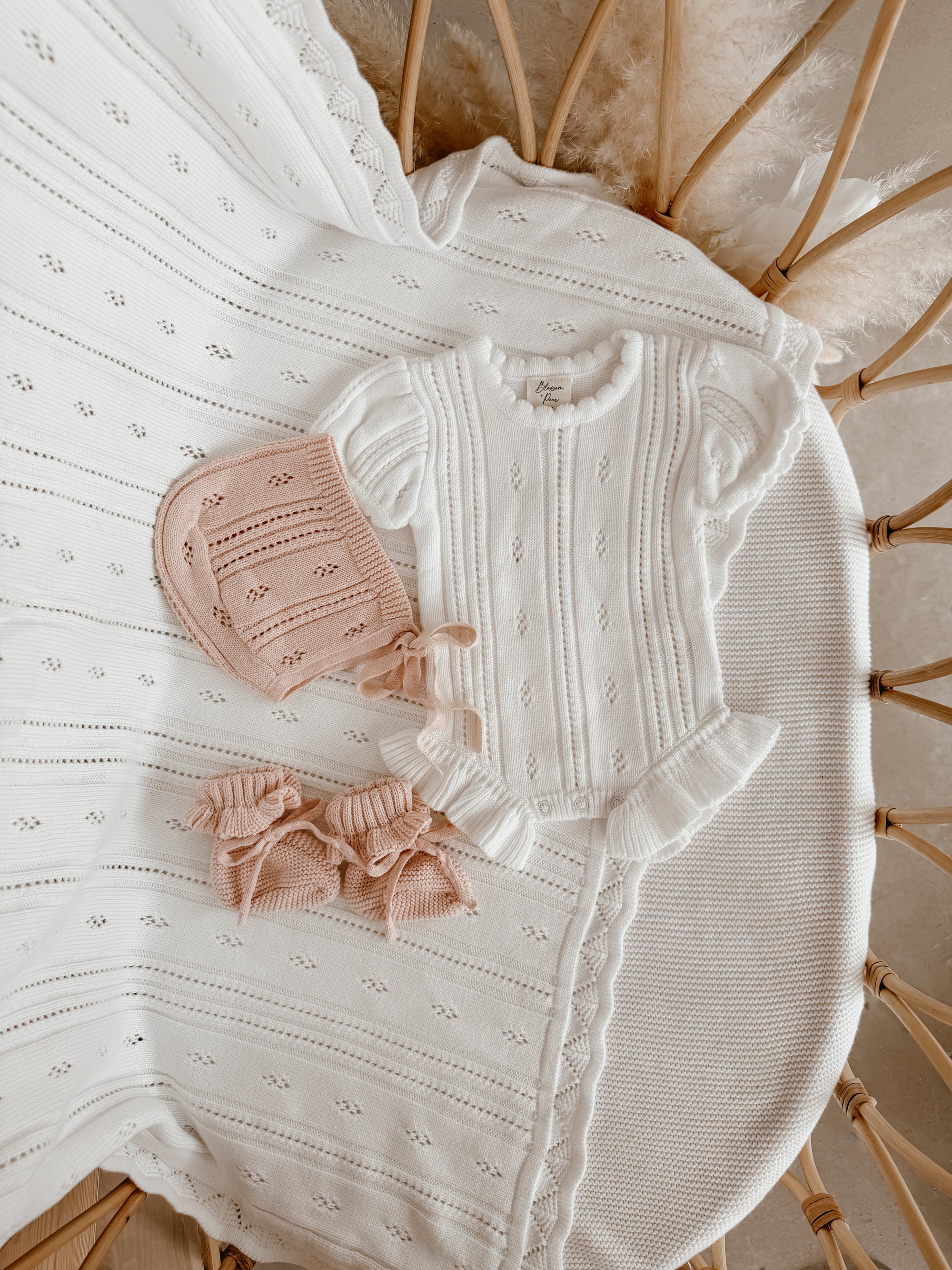 Margot Knit Romper - Milk