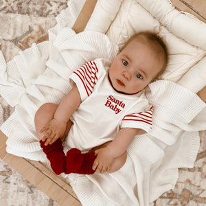 Short Sleeve 'Santa Baby' Bubble Romper