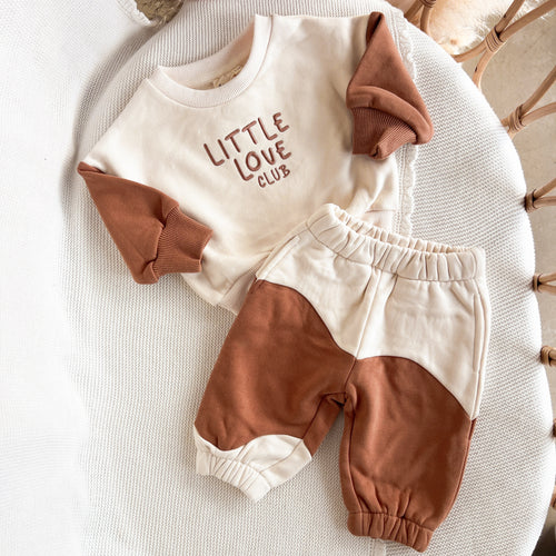 'Little Love Club' Tracksuit - Caramel Toffee