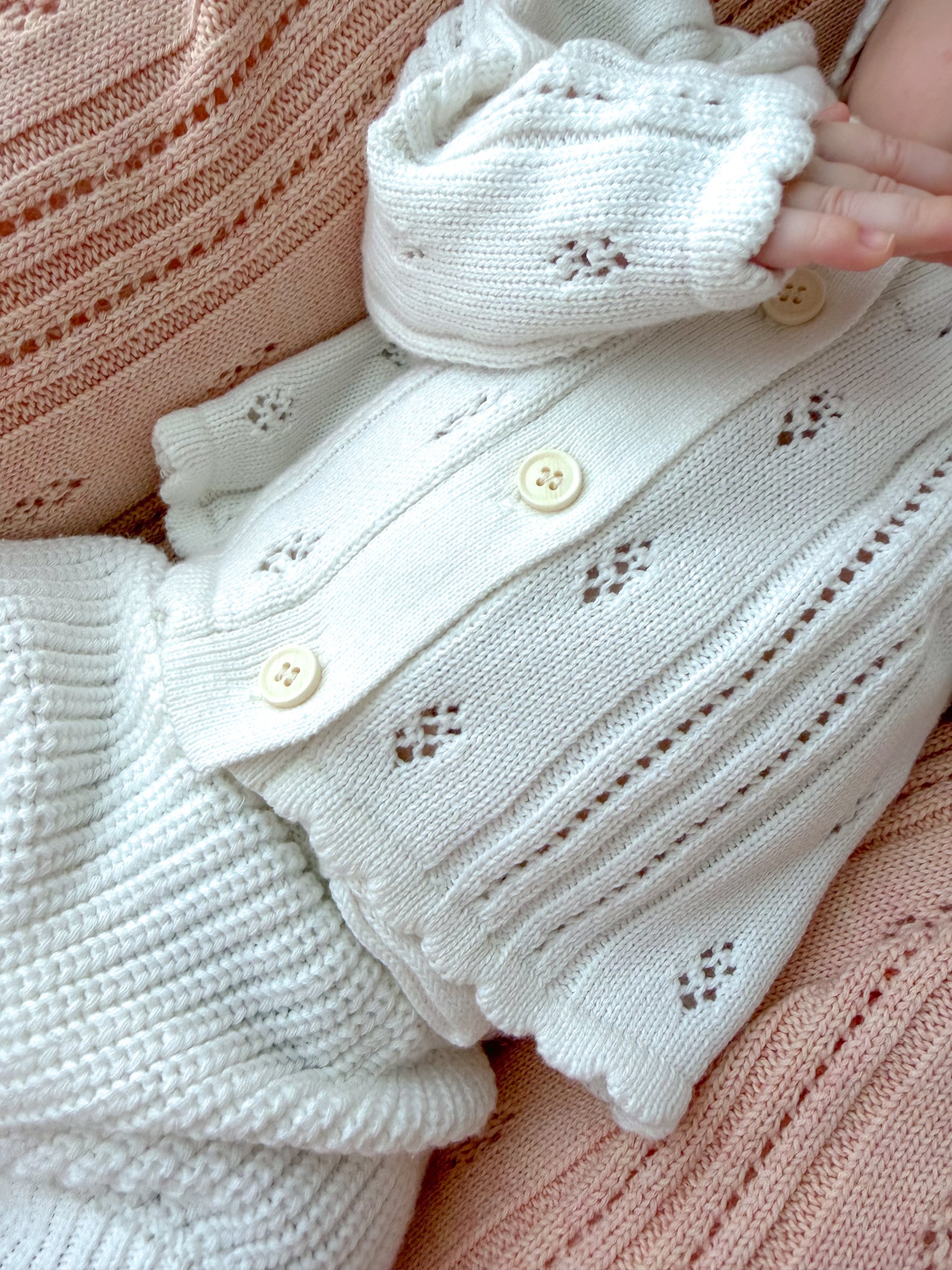 Margot Button Up Cardigan - Milk