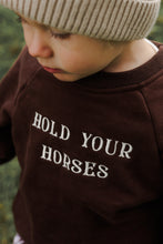 Load image into Gallery viewer, 'Hold Your Horses' Crew Sweater - Espresso