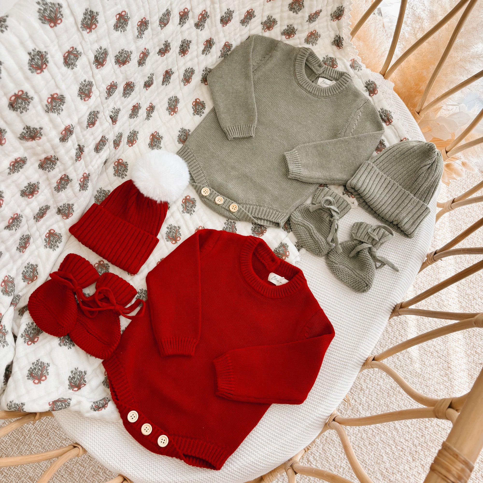 Plain Long Sleeve Knit Romper