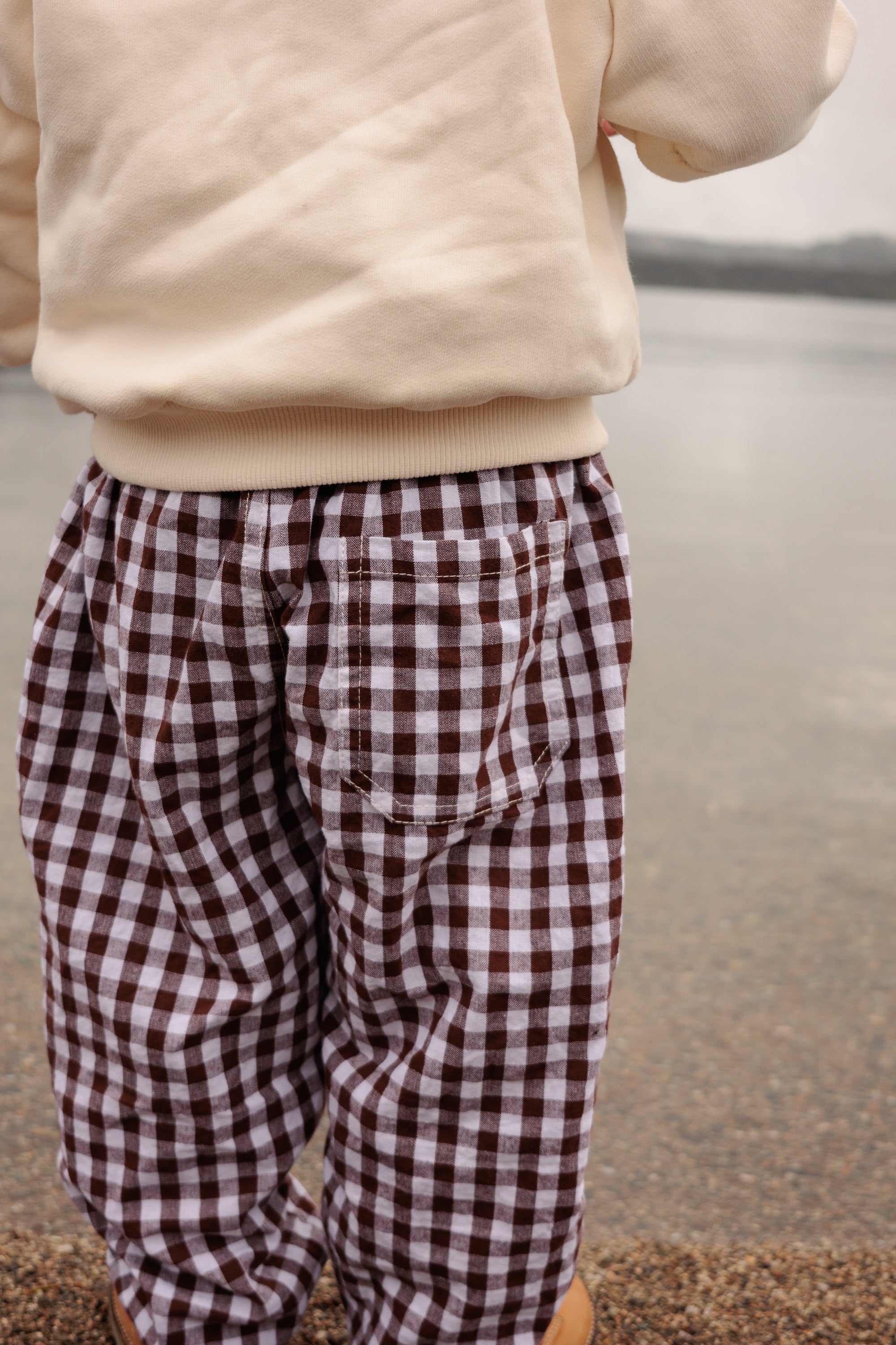 Kids Cocoa Gingham Pants