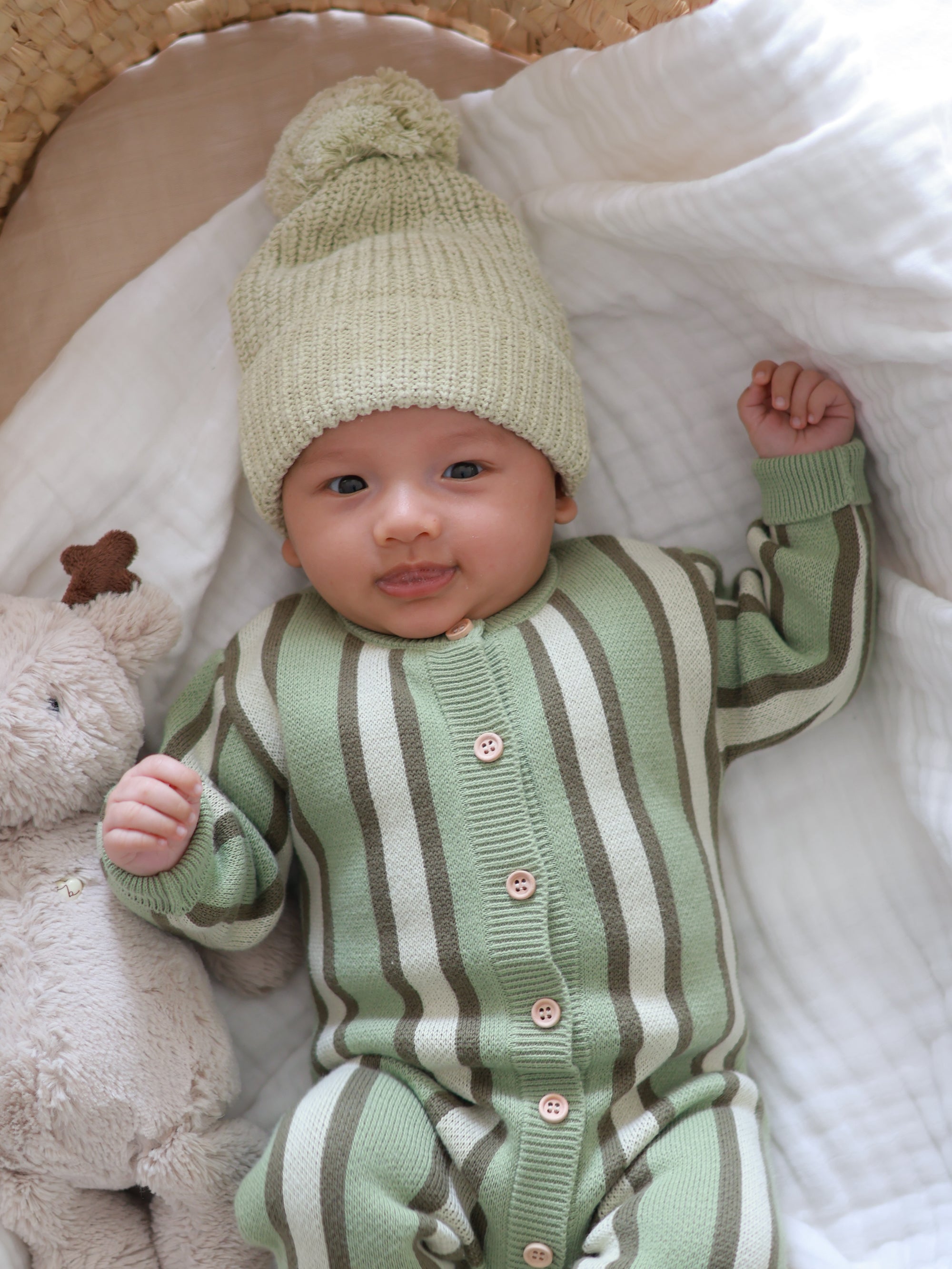 Mini Knit Beanie - Apple