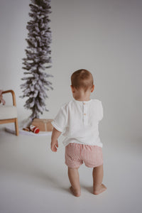 Kid's Candy Stripe Shorts - Red