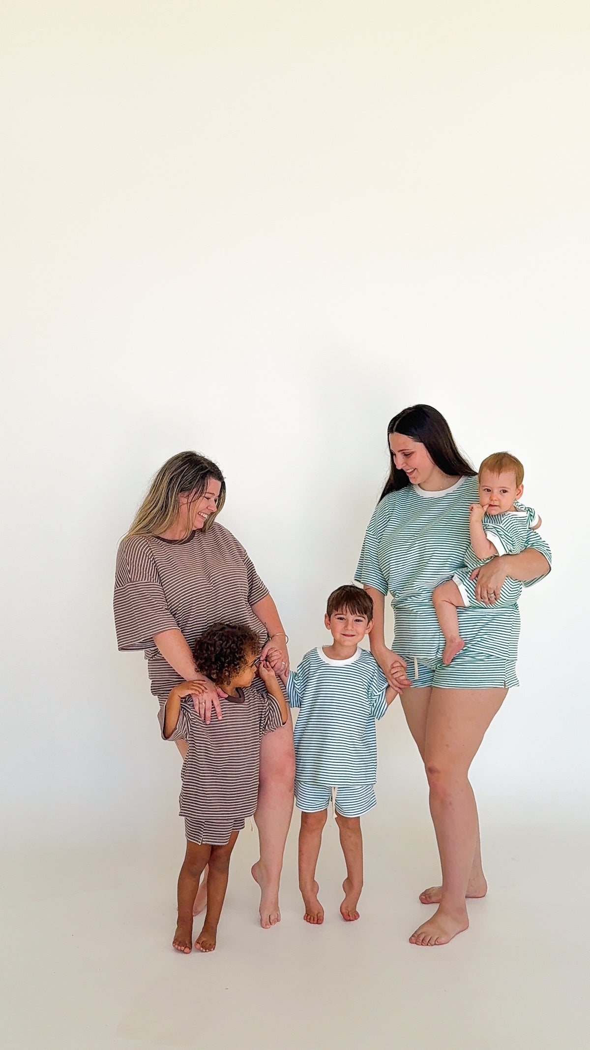 Kids Stripe Terry Set - Cocoa