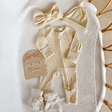 Load image into Gallery viewer, Cotton Growsuit - Butter Yellow
