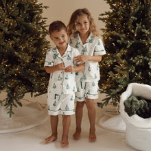 Load image into Gallery viewer, Kids Christmas PJs - Short Sleeve - Forest Nights