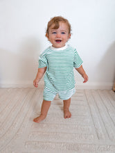 Load image into Gallery viewer, Kids Stripe Terry Set - Green