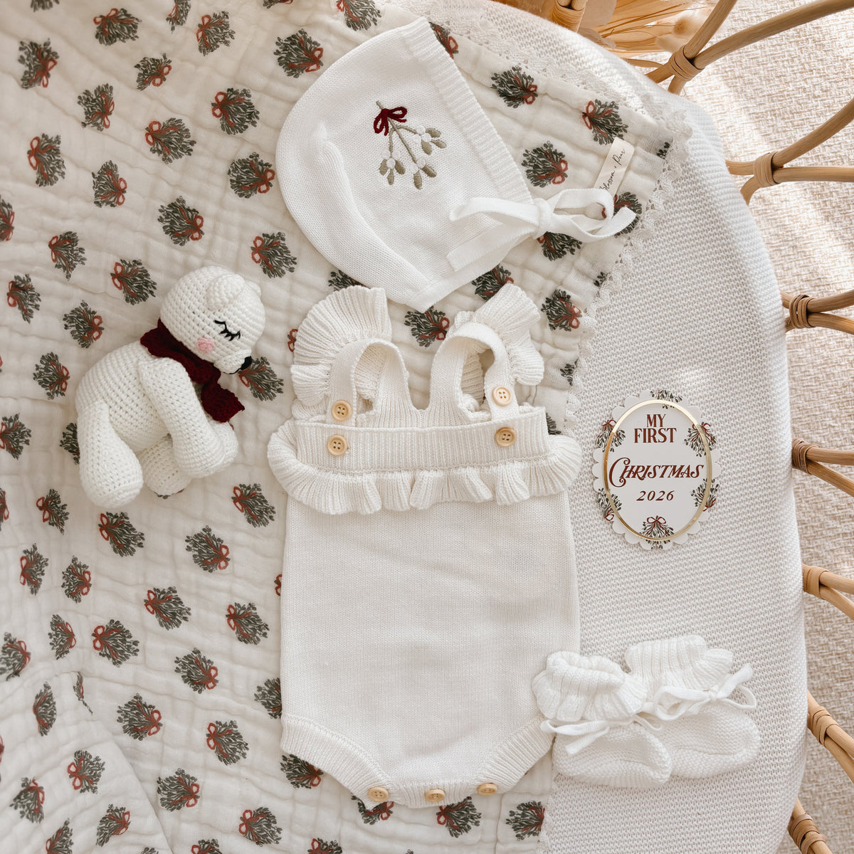 ‘My First Christmas 2026’ Scallop Plaque