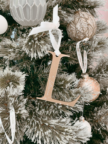 Letter Monogram Acrylic Bauble - PRE ORDER - Est. Dispatch End of September