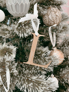 Letter Monogram Acrylic Bauble - PRE ORDER - Est. Dispatch End of September