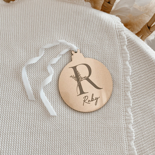 Circle Initial Acrylic Bauble - PRE ORDER - Est. Dispatch End of September