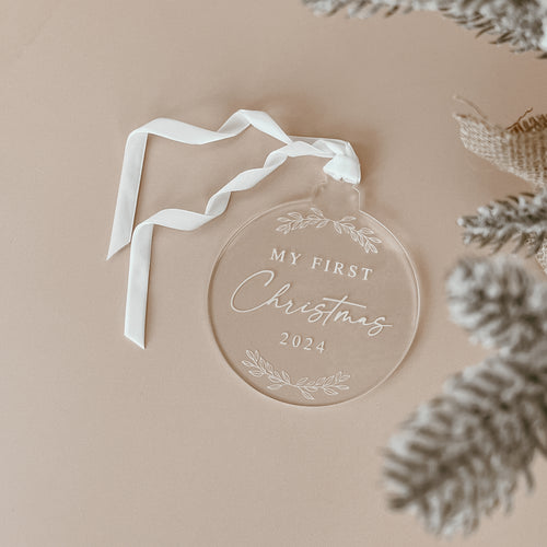 'My First Christmas 2025' Acrylic Bauble
