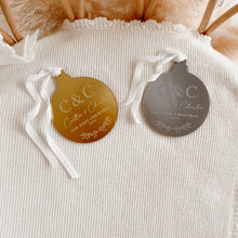Load image into Gallery viewer, Personalised &#39;First Christmas 2025&#39; Acrylic Bauble - PRE ORDER - Est. Dispatch End of September