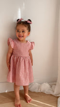 Load image into Gallery viewer, Kid&#39;s Candy Stripe Dress - Red