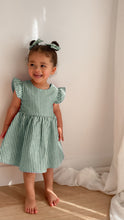 Load image into Gallery viewer, Kid&#39;s Candy Stripe Dress - Green