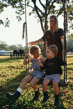 Load image into Gallery viewer, Kids Cocoa Gingham Shorts