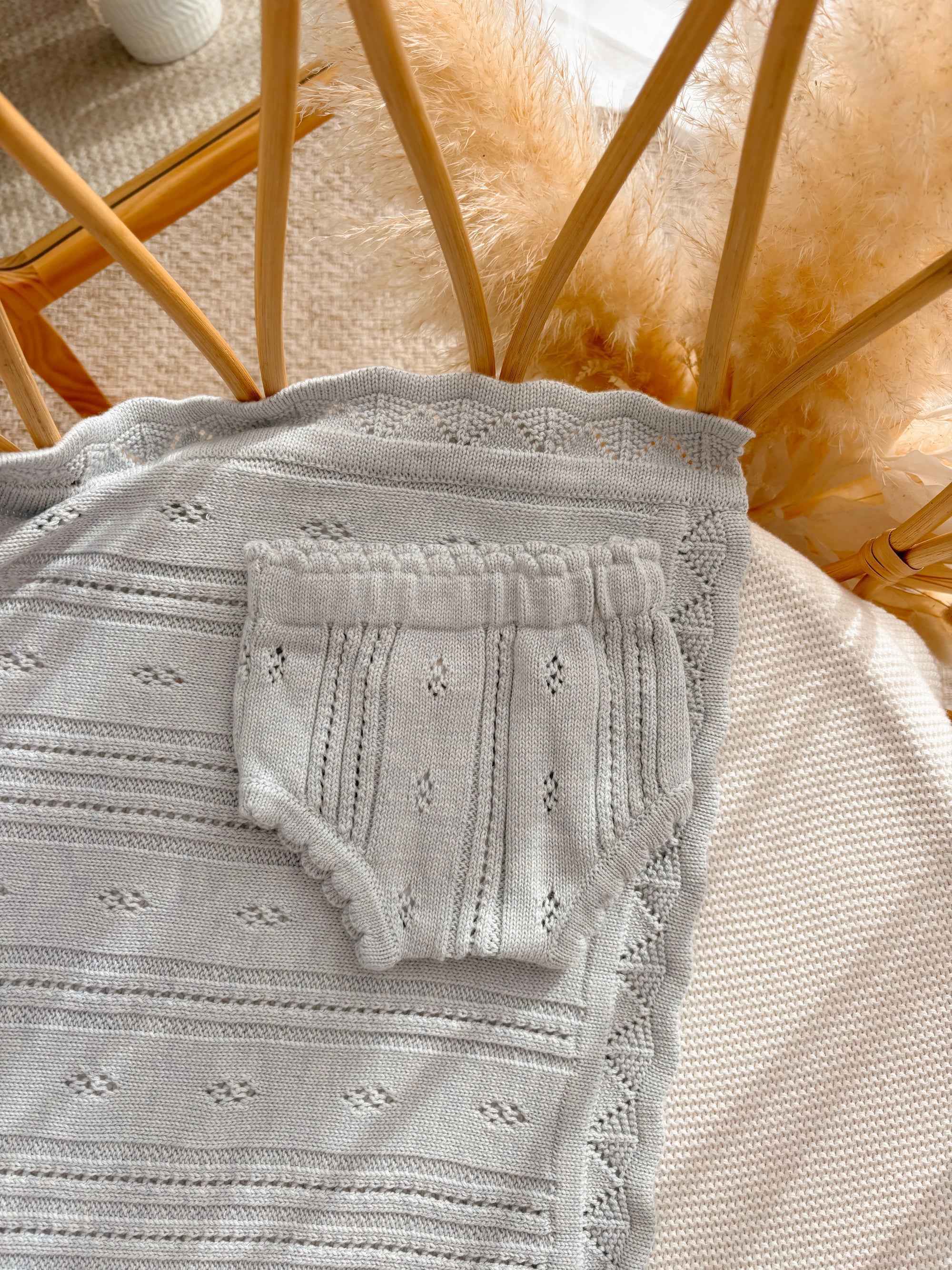 Margot Shortie Set - Powder Blue