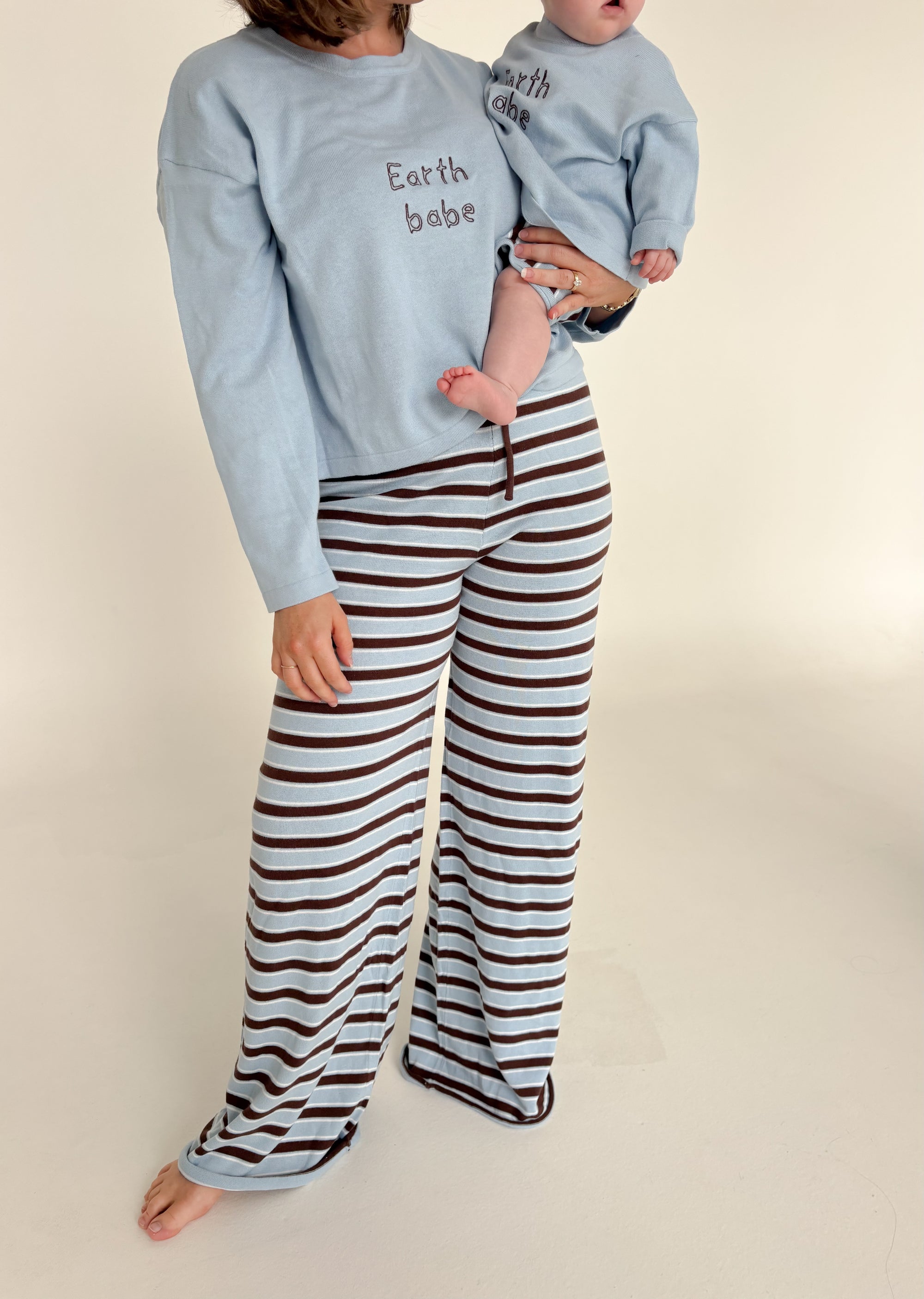 Ladies 'Earth Babe' Lounge Sweater - Mocha Blue