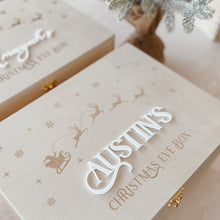 Load image into Gallery viewer, Wooden Personalised Christmas Keepsake Box (PRE ORDER EST. DISPATCH MID-OCTOBER)