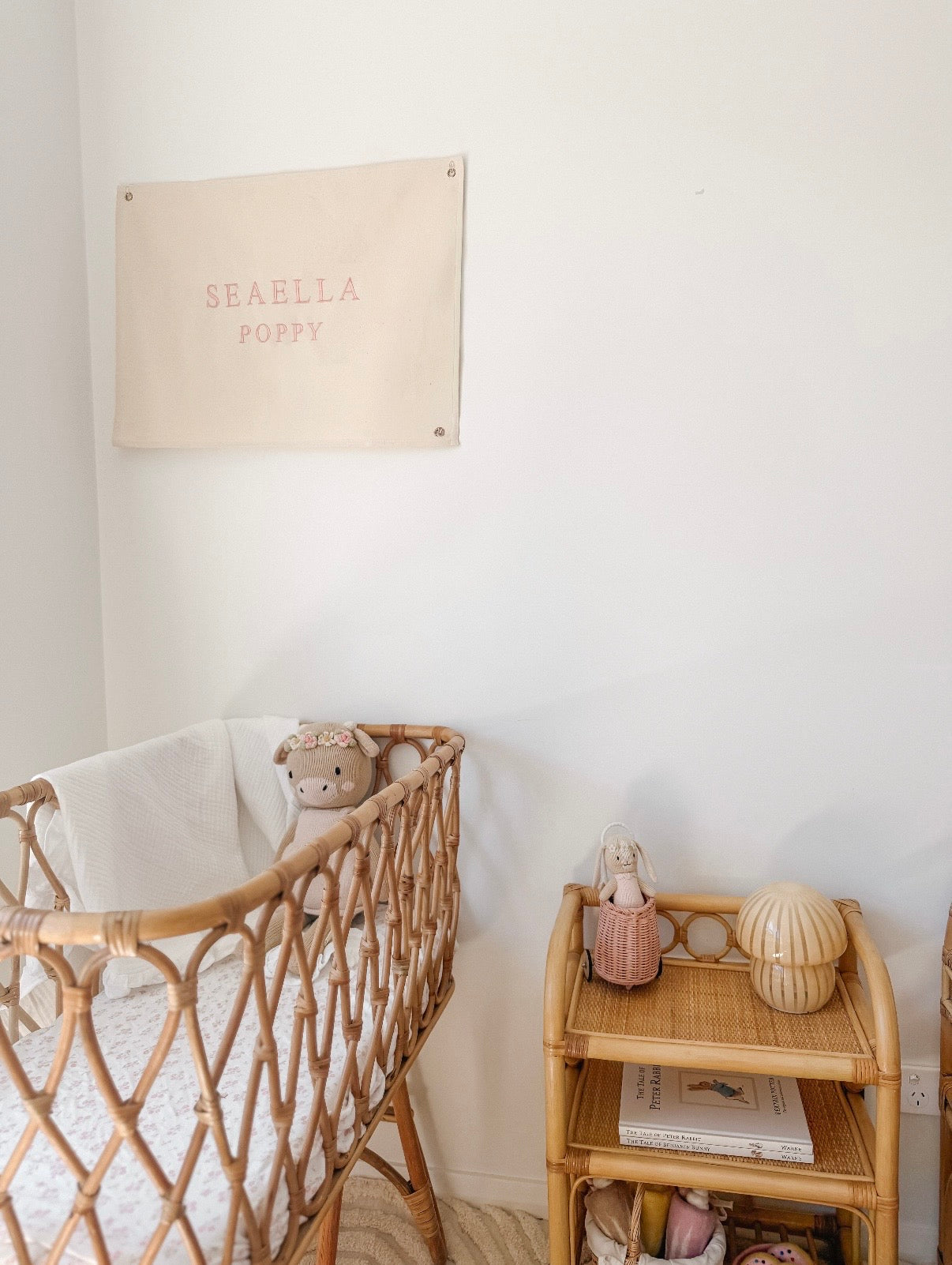 Custom Canvas Name Banner - Embroidered Text