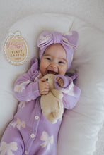 Load image into Gallery viewer, Bow Knit Topknot - Lavender