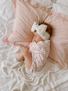 Pink Bow Slouch Romper