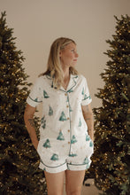 Load image into Gallery viewer, Ladies Christmas PJs - Short Sleeve - Forest Nights