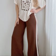 Load image into Gallery viewer, Ladies &#39;Favourite Days&#39; Tee - Cream &amp; Brown