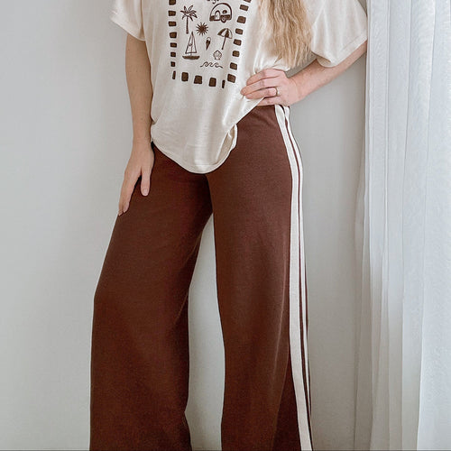 Quinn Pant - Ladies - Espresso Stripe