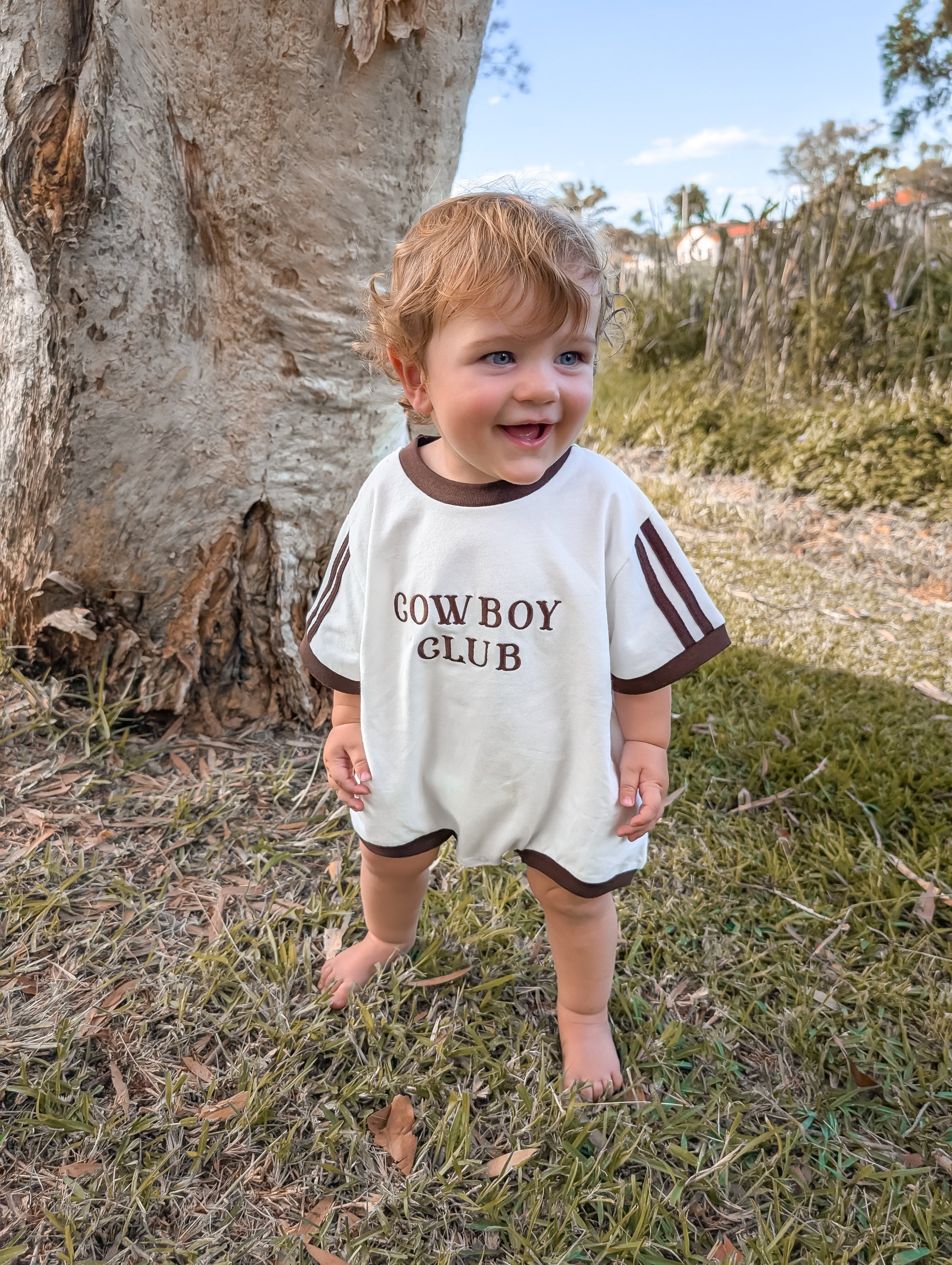 Cowboy Club Slouch Romper