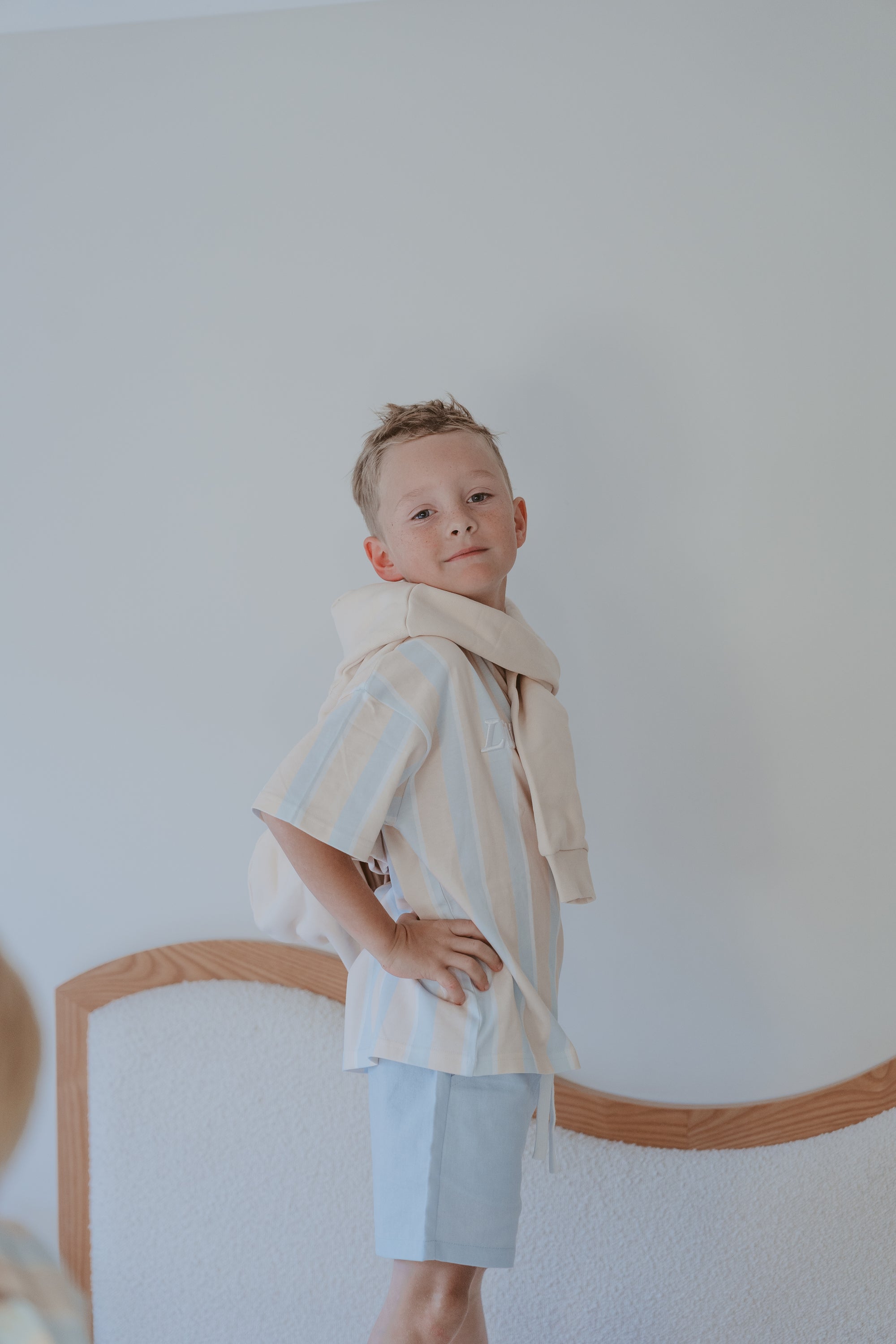 Kids Drawstring Shorts - Mist