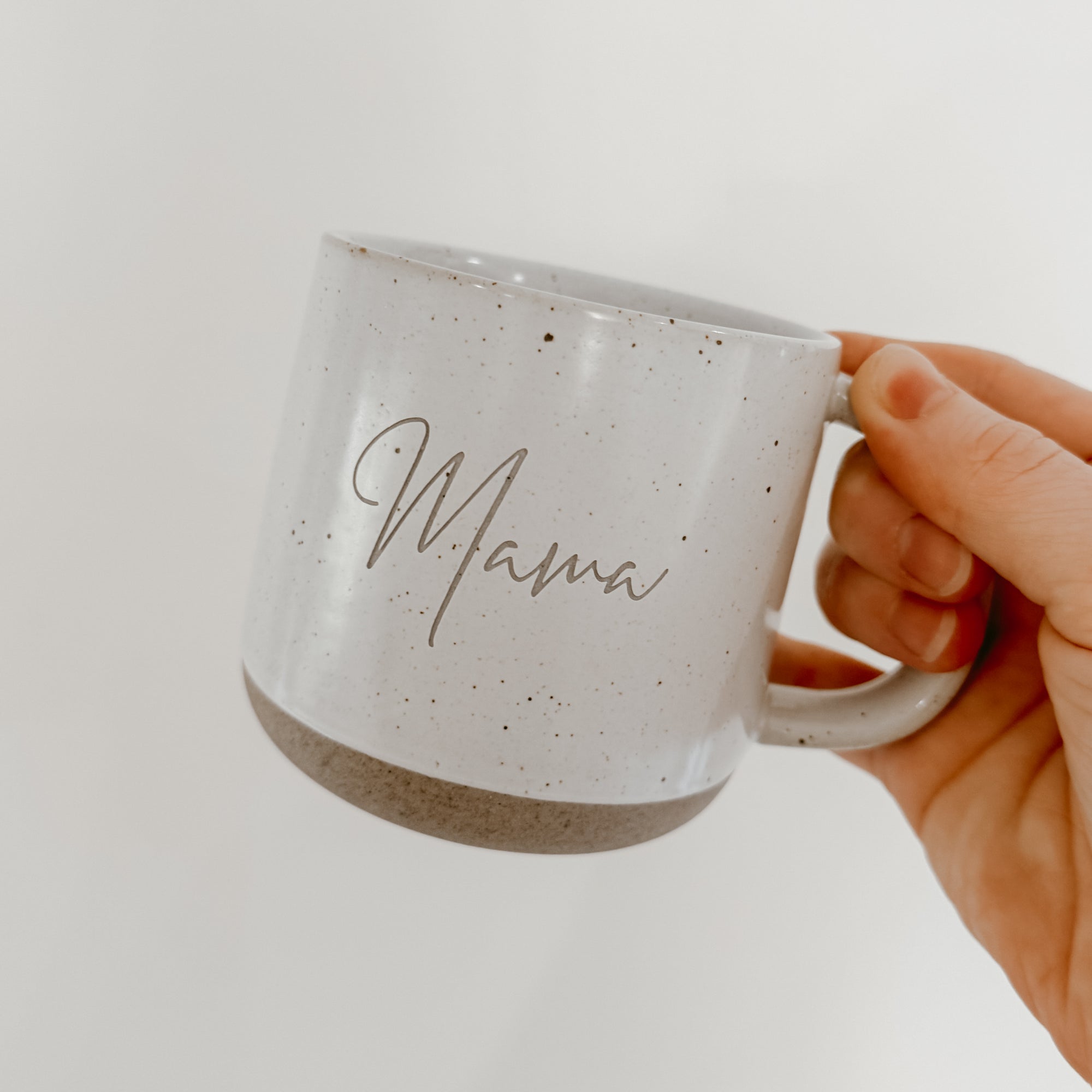 'Mama' Two Sided Crafted Speckled Ceramic Mug